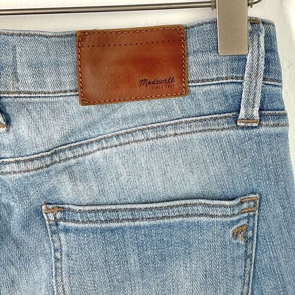 Madewell Blue Light Wash Skinny Skinny Ankle Zip Jeans 25 - Picture 3 of 6